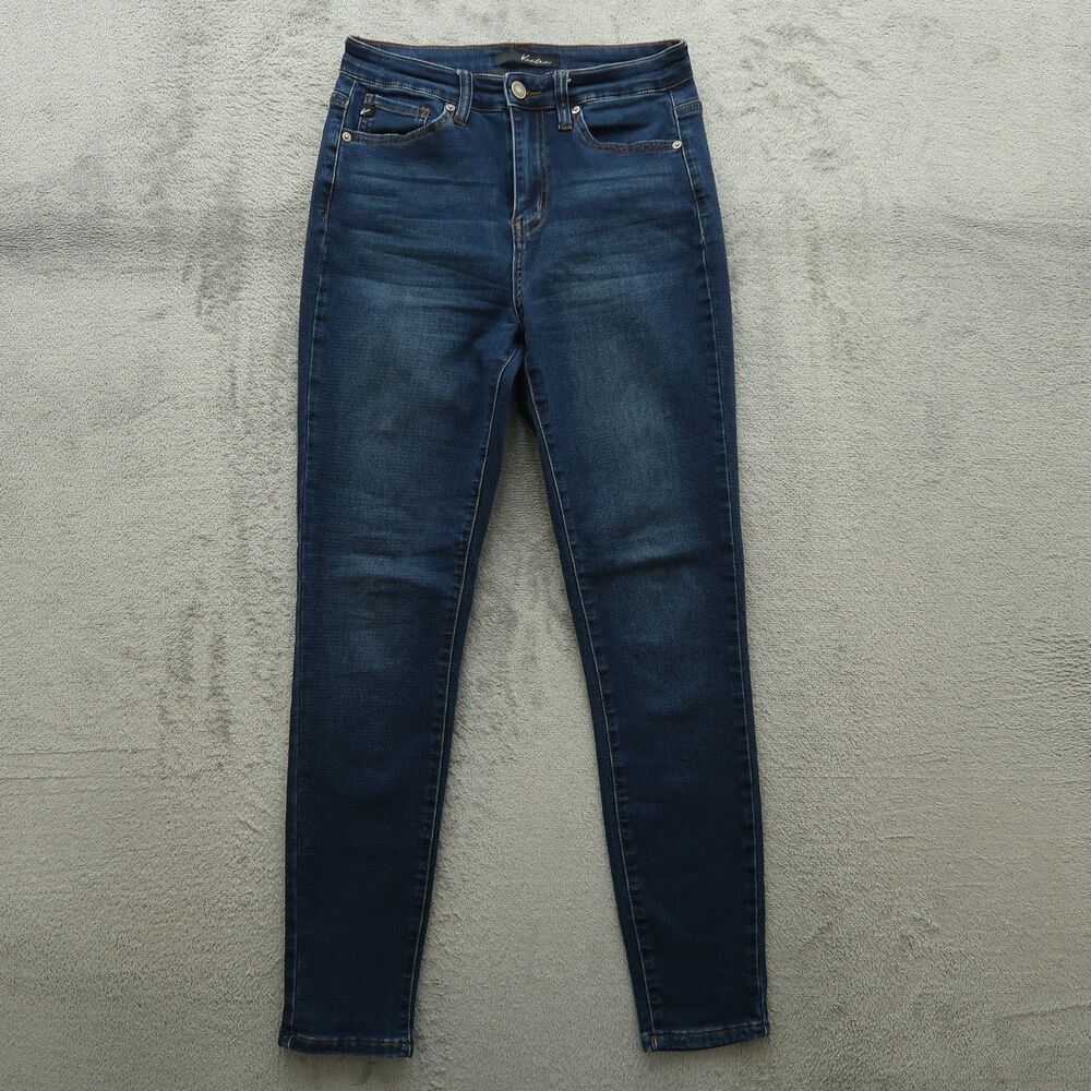 KanCan Jeans Junior's Size 5/26 Blue High-Rise Skinny Denim 28.5" Inseam Stretch
